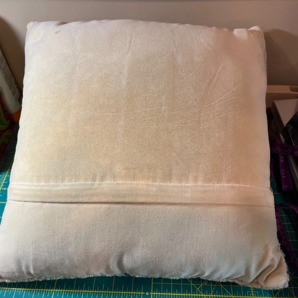 4-Corners Punch-Needle Pillow - Picture 2 of 2